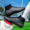 Football Shoes Men's High-top AG Long Nails, Primary and Secondary School Students TF Broken Nails Into Artificial Turf Professional Competition 