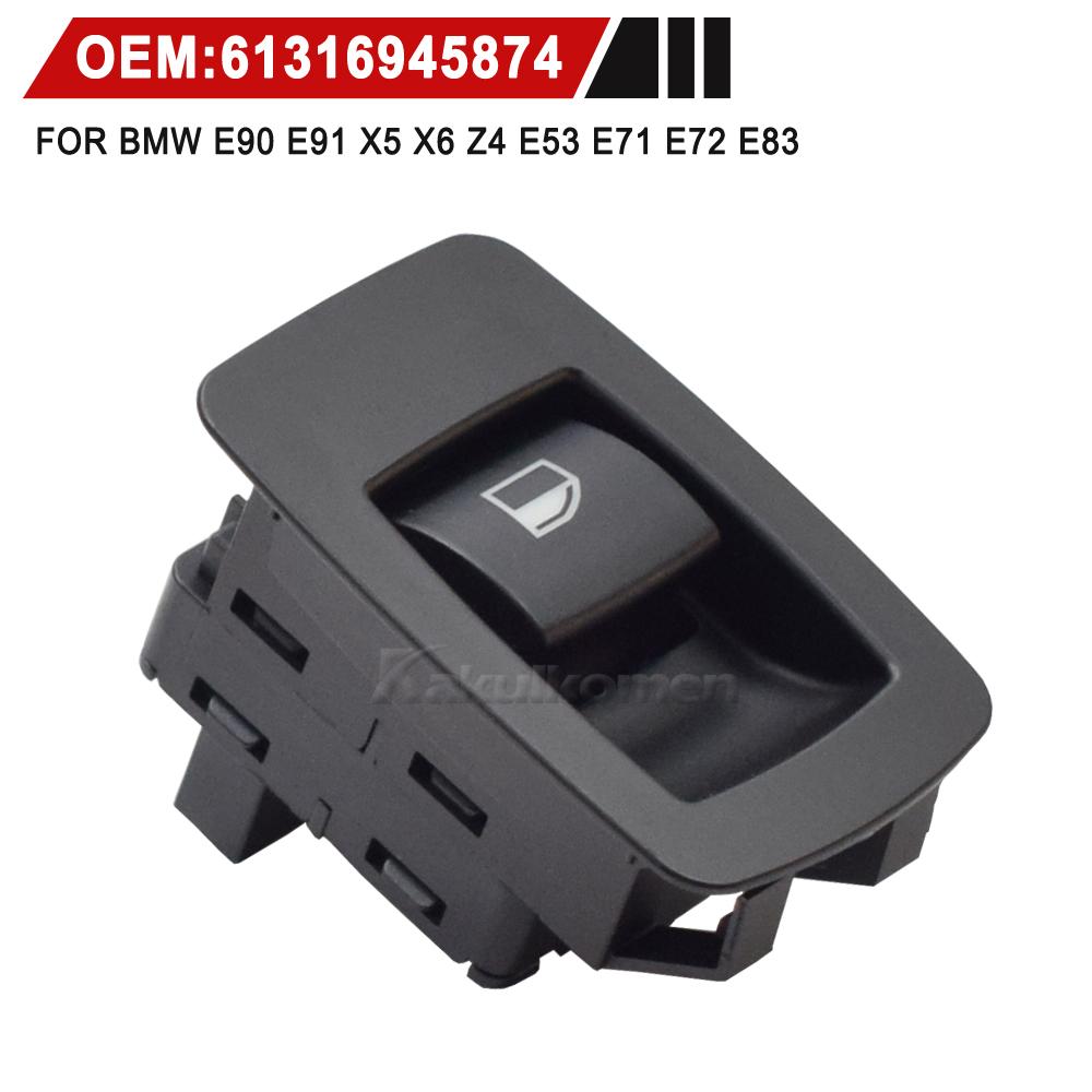 3Pins 61316945874 Black Electric Power Window Lifter Switch Button For BMW E71 E72 E83 E90 E91 E92 316i 318i 320i 2005-2015