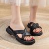 2026 New Line Women's Shoes Summer Wear Women's Slippers Non-slip Beach Flat Sandals