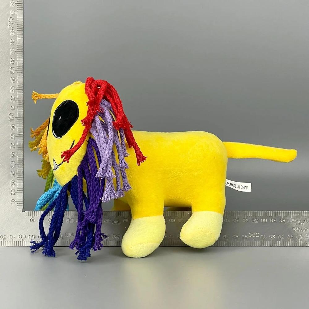 Nightmare Critters Colorful Lion Plushies Toy Amazing Digital Circus Anime Figure Skeleton Lion Soft Stuffed Animal Doll Toys