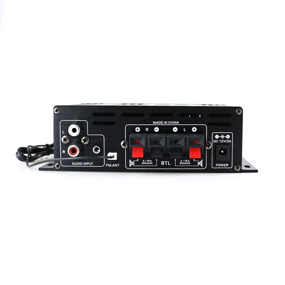 AK380 Bluetooth-Compatible Amplifier 2 Channel Home Theater Amplifier 40W+40W Music Player USB AUX Karaoke for Home Car