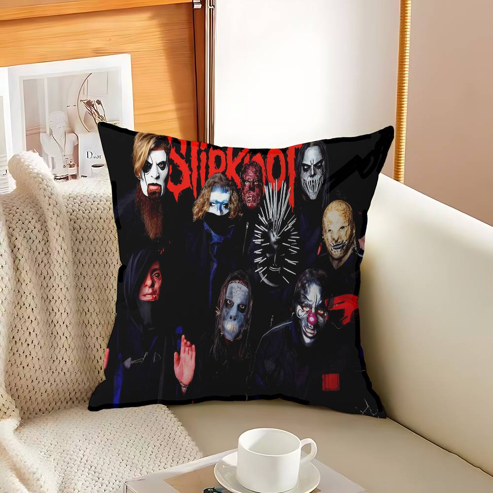 Band S_SlipknotS Pillow Anime Pillow Sofa Bed Head Pillow Cover Cushion Cover 45x45 cm Fashion