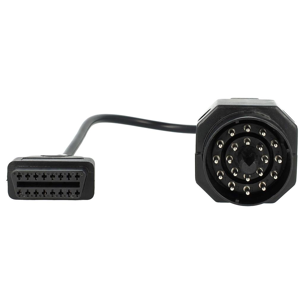 OBD2 - 20 Pin BMW Edibas To 16 Pin OBD Diagnostic Scanner Adapter Cable Compatible with Older BMW Models 1982-2002 - with 16 Pin Connector