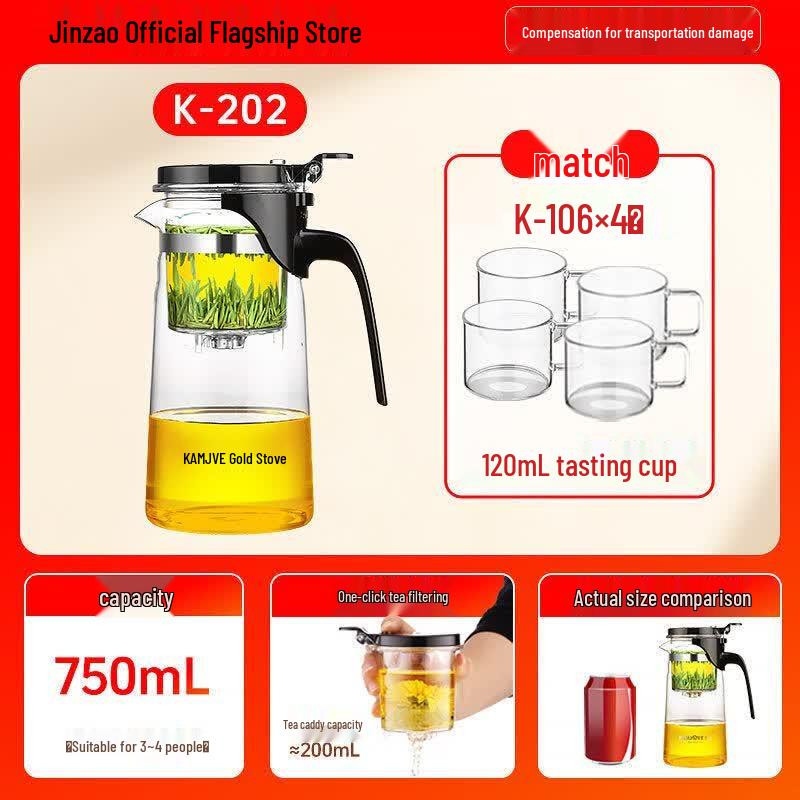 Glass Tea Infuser Teapot