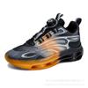 Men's shoes autumn breathable sports running shoes soft sole shock absorption rotating button new outdoor casual shoes trendy shoes