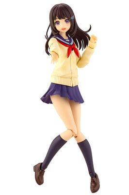 Juya Sosai Garden Madoka Yuuki High Height 150 mm modèle en plastique JK001 Filles [Uniforme scolaire/d'hiver Momozakura] environ. 1/10
