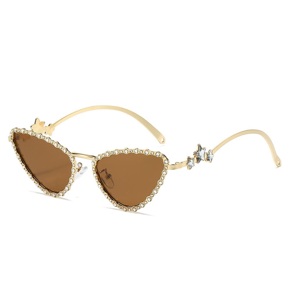 JYL TS Sunglasses Cat Eye Diamond Star Triangle INS/3764