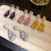 Water Drop Pendant Earrings with Crystal Exquisite Jewelry