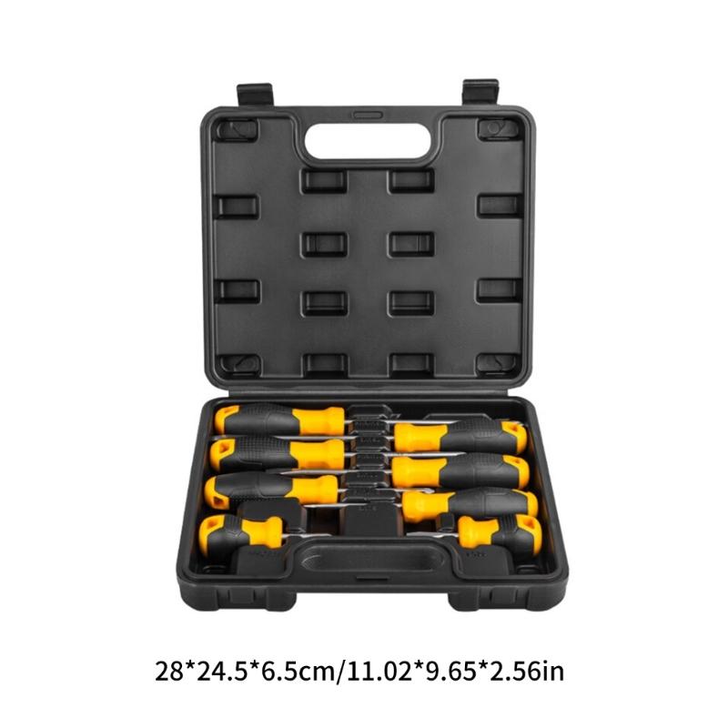 Professional Slotted / Cross-head Screwdriver Home Repair Tool Ergonomic Non-slip Handle for Laptop Electrical Repair