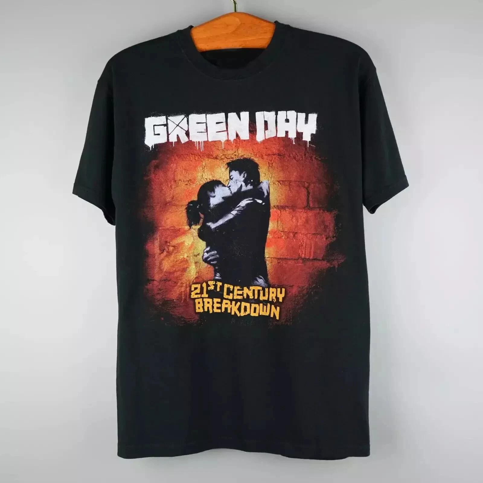 

Green Day 21 St Century Breakdown Rock Band Music Unisex TShirt Summer cotton high-quality streetwear 4XL