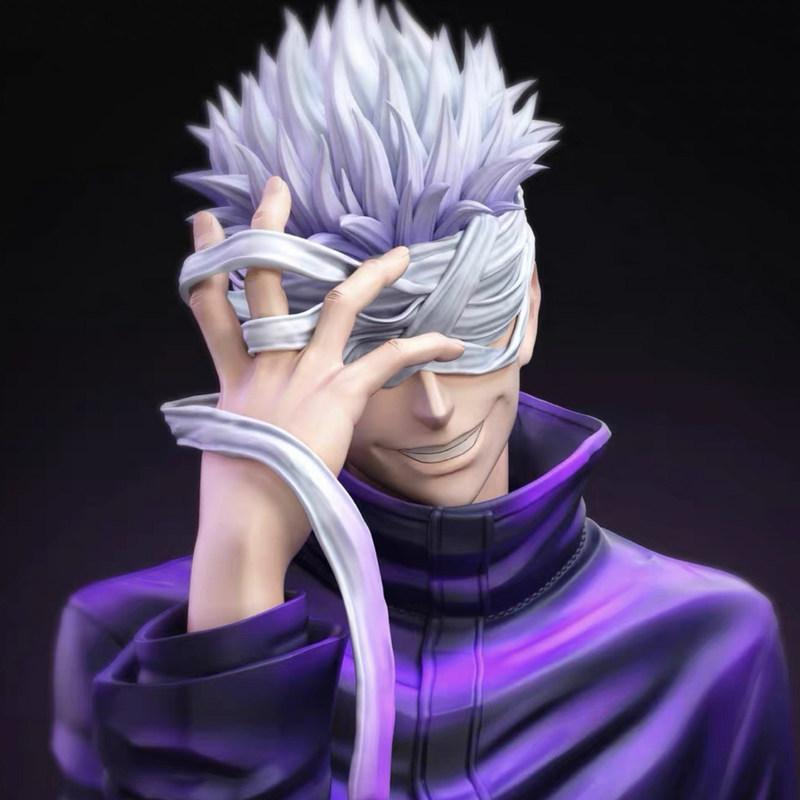 Satoru Gojo Jujutsu Kaisen Gk Figure Anime Peripheral Desk Chassis Ornament 2D Model Collectible Gift For Anime Fans Otaku