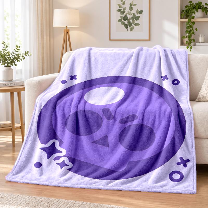 Brawl Stars Flannel Throw Blanket Soft Warm Cozy For Sofa Bed Indoor Home Bedroom Use