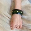 Chinese Style Wooden Bracelet Punk Rivets Bangle Vintage Round Bracelet  Party