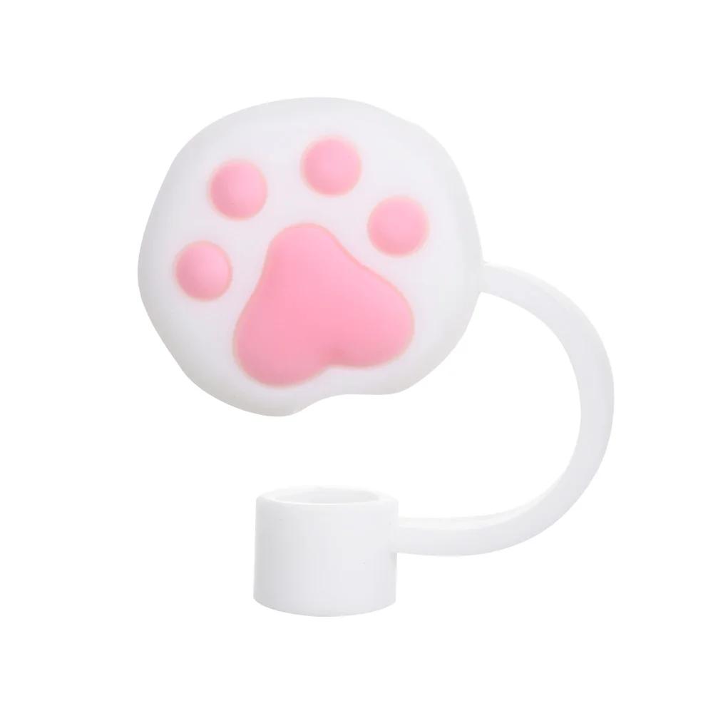 1PC Creative Reusable Silicone Straw Plug Splash Proof Drinking Dust Cap Dust-proof Straw Tips Cover Cup Accessory Kitchen Tool