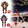 Reindeer Car Decor Cute LED Holiday Supplies with Jingle Bells Christmas Reindeer Decor for Travel Daily Special Occasions