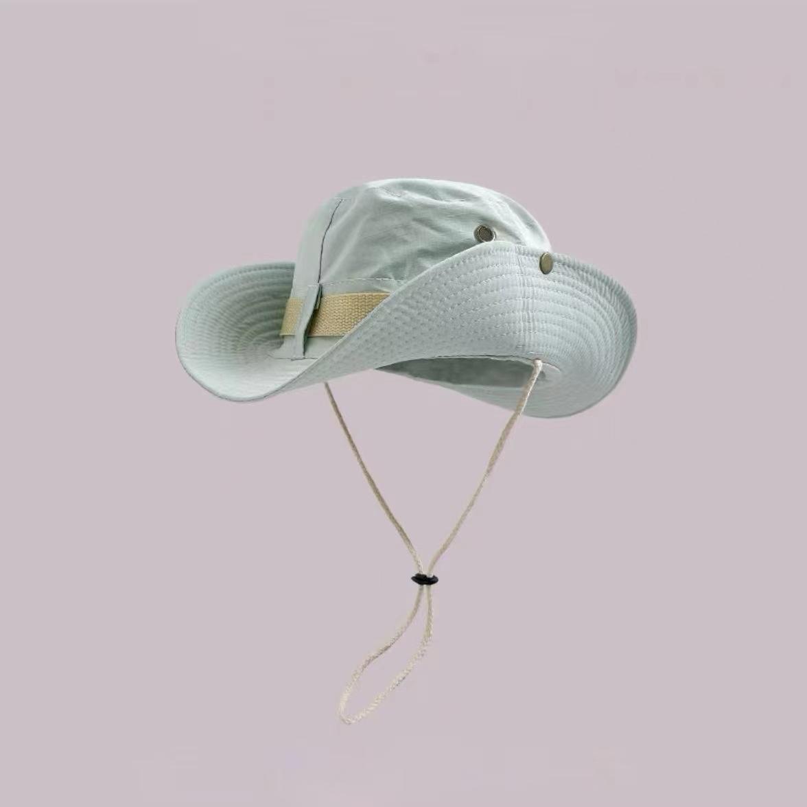 

Винтажная шляпа-ведро с большим карнизом, солнцезащитный козырек, для активного отдыха, походов, кемпинга, быстросохнущая, альпинистская шляпа, для девочек, ковбойская шляпа в стиле вестерн, для женщин M（56-58cm）