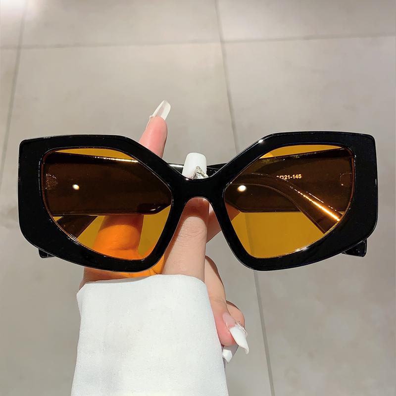 New Polygon Women Sunglasses Vintage Multi Gradient Candy Color Shades  Trendy Brand Designer Travelling Eyewear