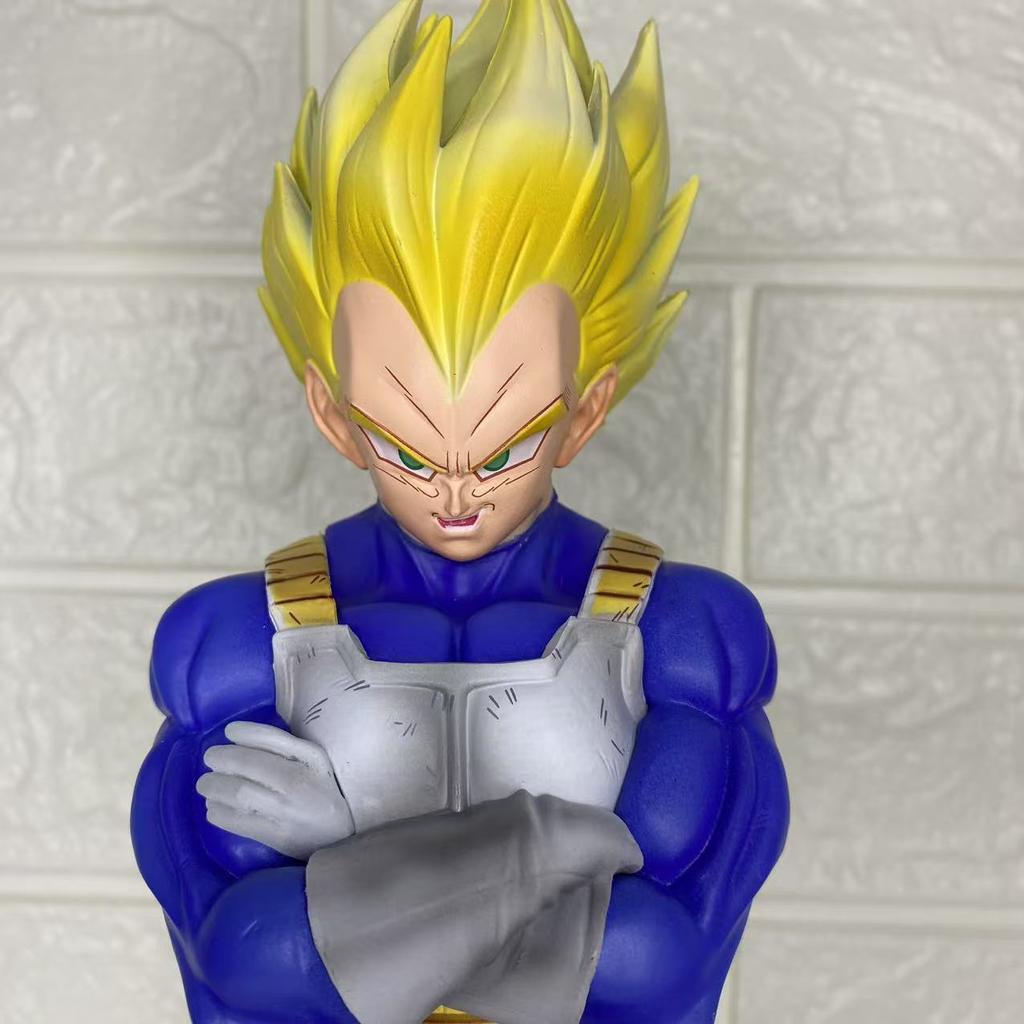 29cm Anime Dragon Ball Z Figure Combat Form Vegeta Model Collection GK Efigy Modeo Toy Doll Birthday Decoration Gifts