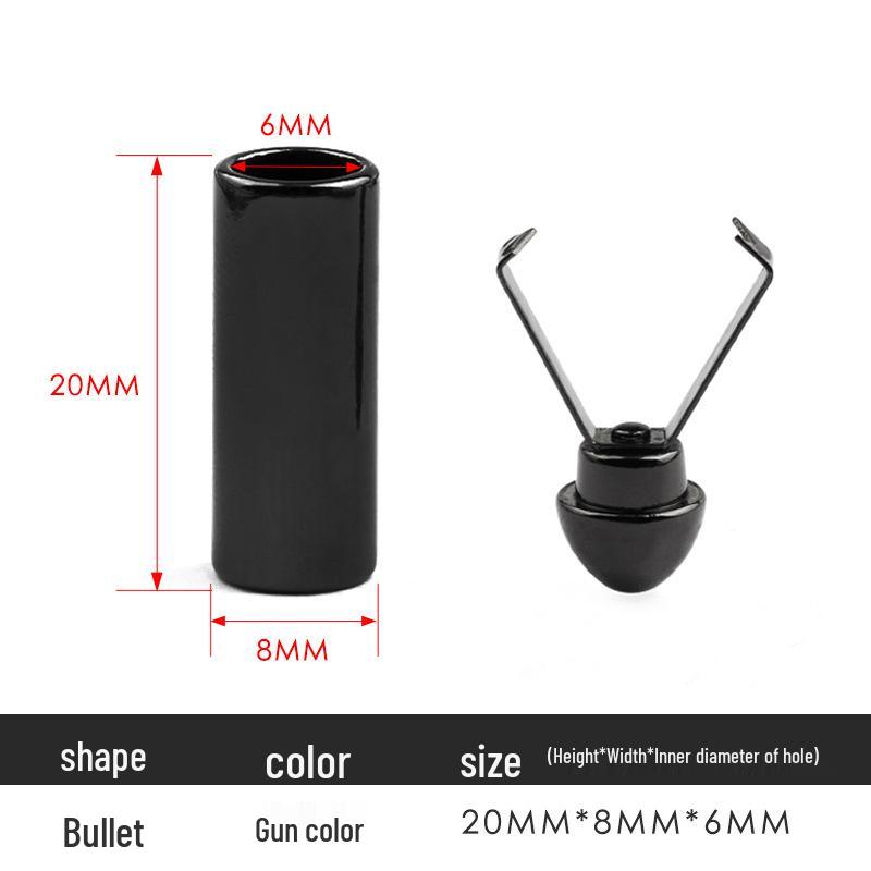 Metal Bell Clip Cord Pendant for Down Jackets and Hoodies with Removable Stopper Button