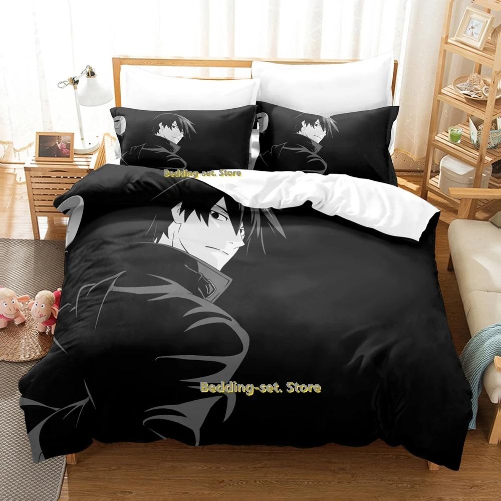 Comfortable Anime Print Bedding Set With Duvet Cover And Pillowcases Single Twin Full Queen King Sizes For Adults And Kids