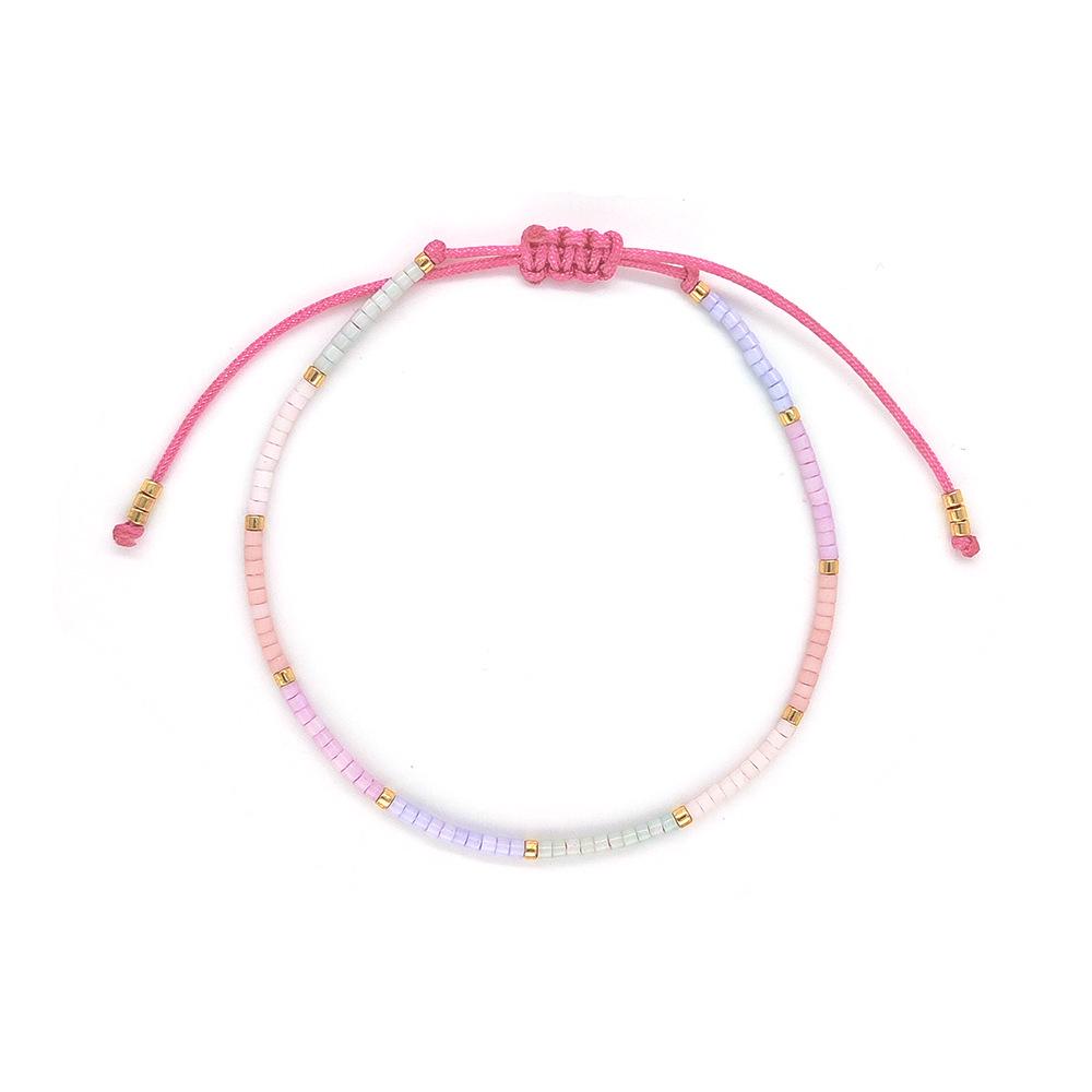 Handmade Color-Inspired Beaded Bracelet - Adjustable & Versatile for Daily Wear