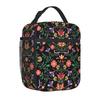 Colorful Mexican Flower Lunch Box Reusable Lunch Bag Work Bento Cooler Reusable Tote Picnic Boxes Insulated Container for Picnic