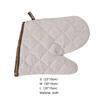 1 Pair Insulated Oven Mitts Protective White Non-slip Oven Baking Mittens Household Supplies