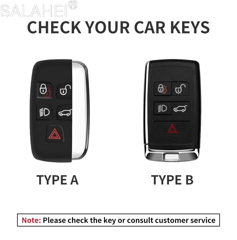Car Key Case For Land Rover Discovery Range Rover Evoque Velar Sport For Jaguar E-Pace F-Pace F-Type XE XF XJ Inter Accessories