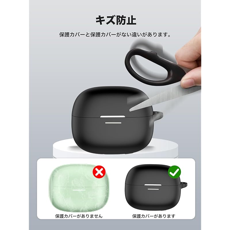 Redmi Buds 6 Pro for case Cover [YANMONGI] Wireless earphones protective cover silicone protective case -With chain charging case cover visible led