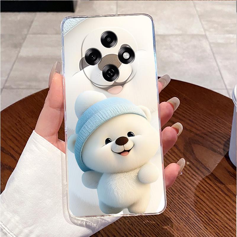 For Oppo CPH2763 Cover Oppo F31 Pro F31Pro 5G Case Clear Luxury Cute Love Rabbit Funny Cartoon Painted TPU Soft Silicone Casing