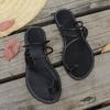 Summer Casual Flat Toed Lightweight Retro Two Sandals