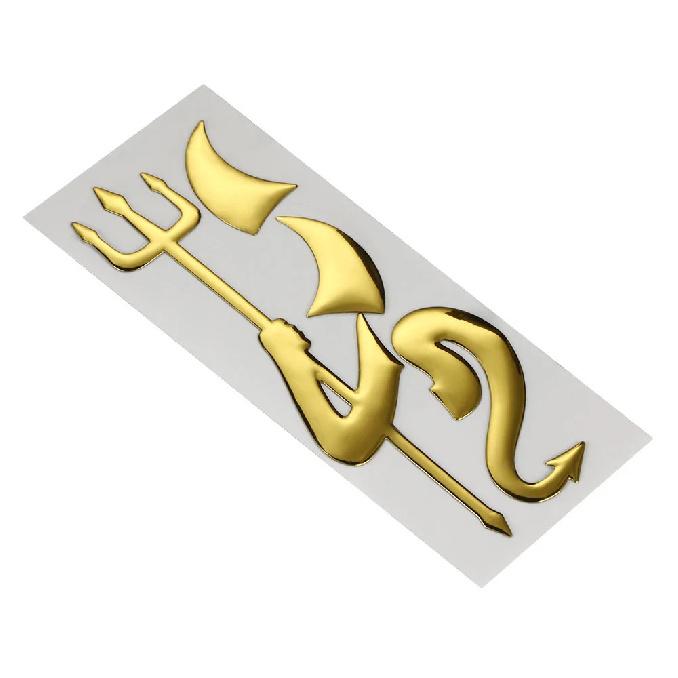 3D DIY Devil Angel Auto Emblem  Decals Decoration Sticker for Volkswagen Skoda Nissan Benz Toyota Chevrolet Ford focus 2 3 золотой