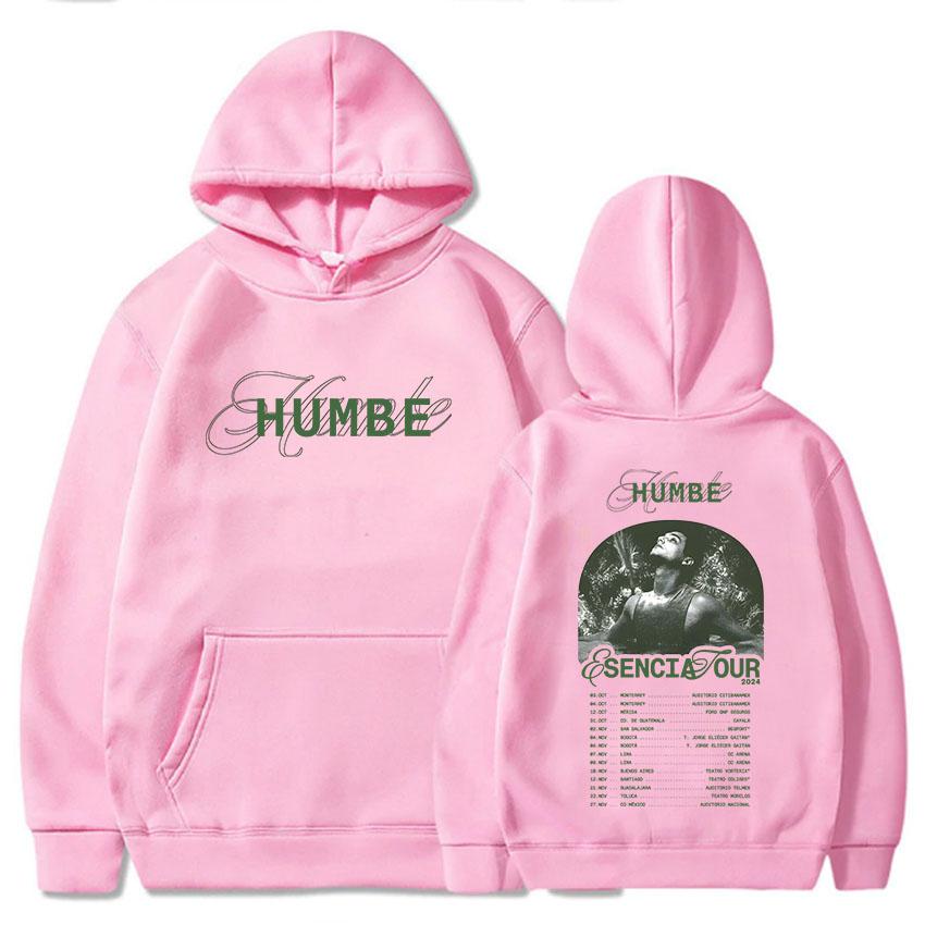 Esencia Tour Humbe Hoodies Long Sleeve Men Women Hooded Sweatshirts Sudaderas Hombre Winter Fleece Hip Hop Pullovers Unisex Tops
