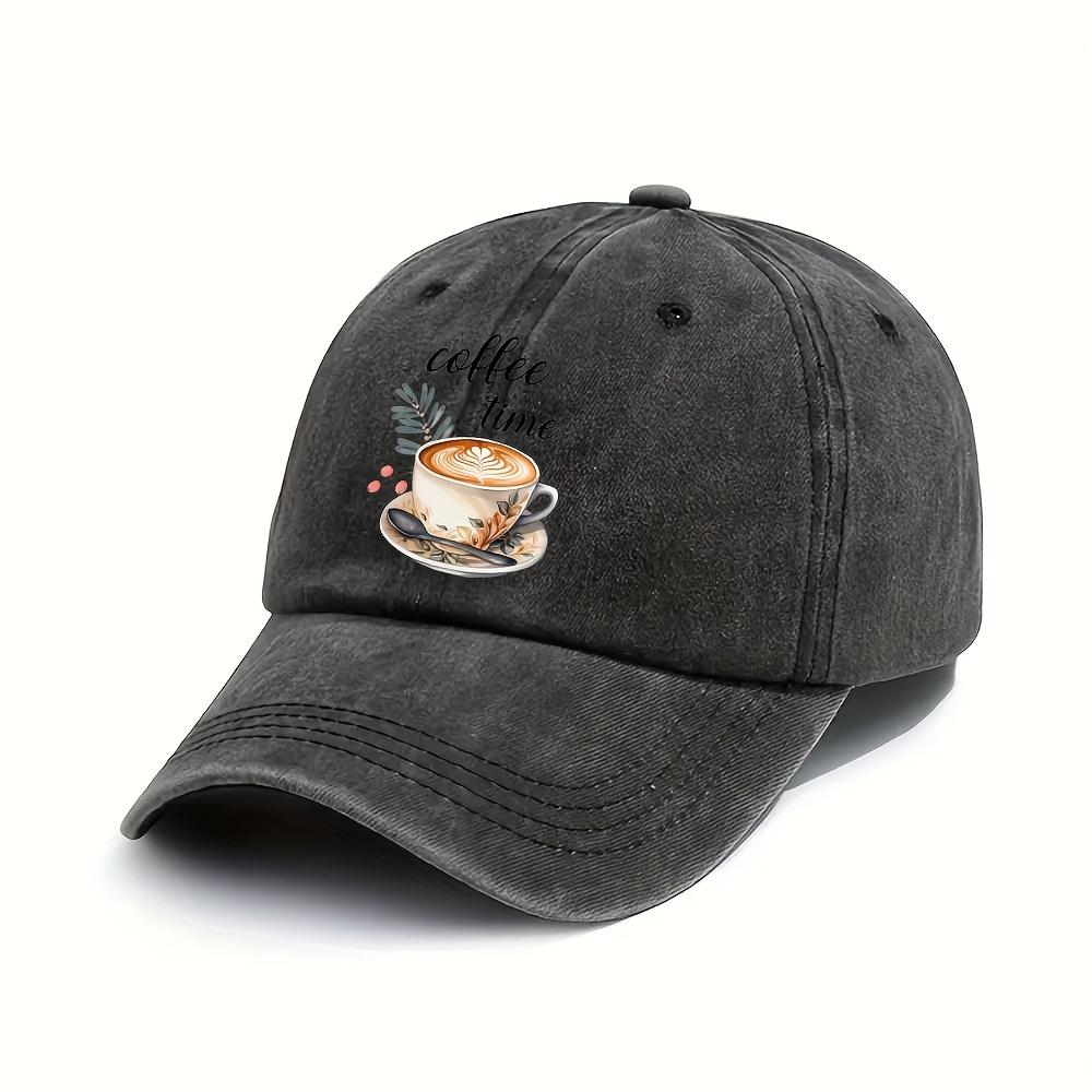Kaffeezeit Latte Art Baseballkappe Unisex Polyester Lässig Streetwear Verstellbare Kappe Outdoor