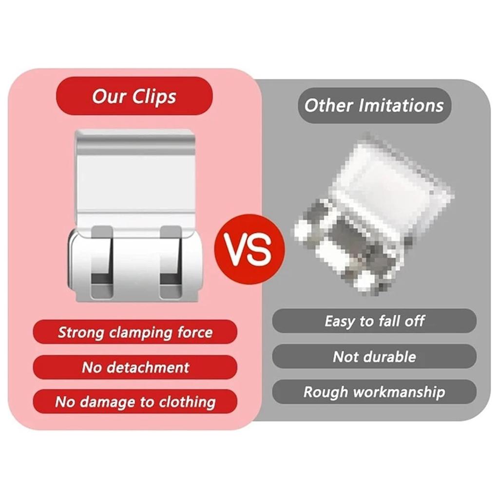 Hem Clips for Pants 500pc Leg Shortening Clip,Non-Slip Edge,Quick Fix,Hidden Adjuster,Sewing Accessories