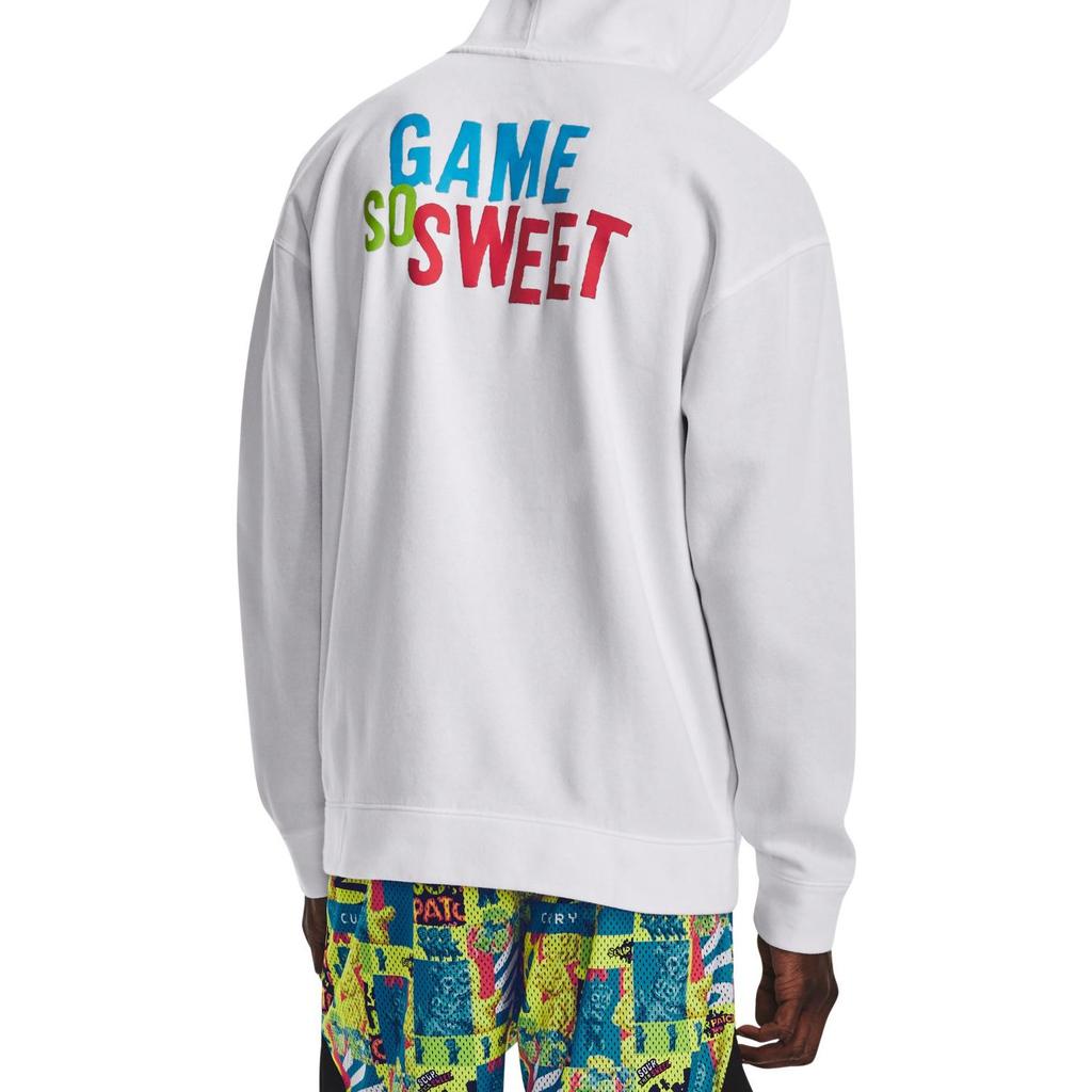 Under Armour Sweatshirts Men's White Hooded Moderate Regular 1374310-100