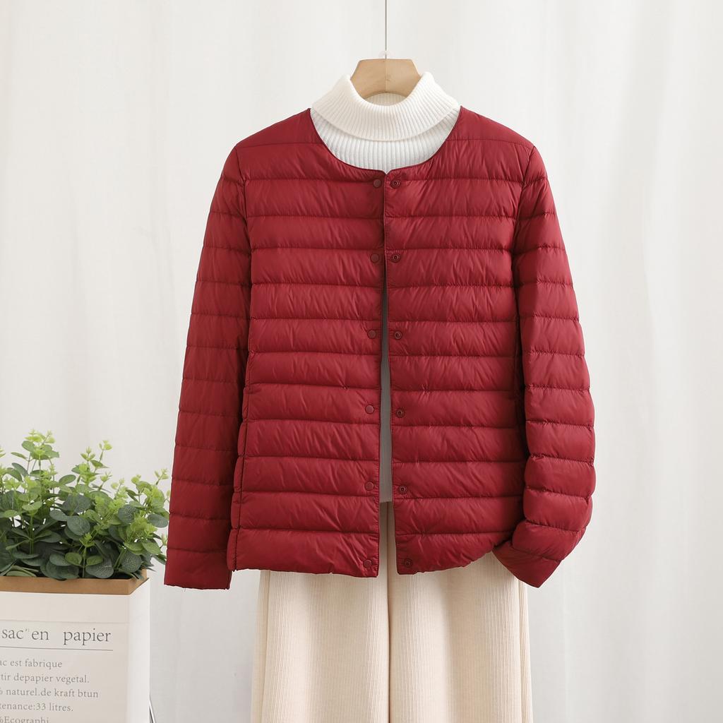 New autumn and winter down light down jacket women's ultra-light short wear compression portable liner jacket