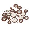 Saxophone Leathers Pads Button Leathers Pads Replacement Sax Leathers Cushion