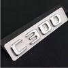 ABS Black Chrome Letters 3D Car Trunk Letters Badge For Mercedes Benz C 200 220 300 C200 C220 C300 C320 Logo Sticker Accessories AB1