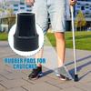 Rubber Pad Caps Non-Slip Walking Stick Crutch Cane Bottom Pads Cover Protector Climbing Hiking Pole Tip Climbing Accessories