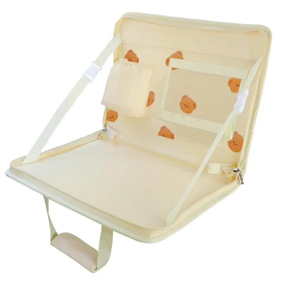 Folding Car Steering Wheel Tray Car Back Seat Notebook Small Table in-car Multi-functional Storage in-car Storage Device