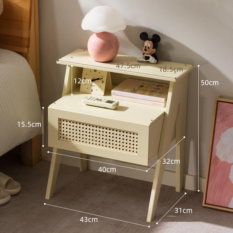 Minimalist Bedside Table - Modern Bedroom Bedside Table Bedroom Storage Cabinet with 1 Drawer Bedroom Furniture