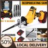7500mAh 4 Blades Rechargeable Cordless Reciprocating Saw Metal Cutting Woodworking Tool Kit with 1/2 Li-ion Battery Prunning Saw