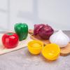 1pc Reusable Vegetable/Fruit Keeper Box, Lemon/Onion/Garlic/Bell Pepper/Apple/Tomato Storage Container