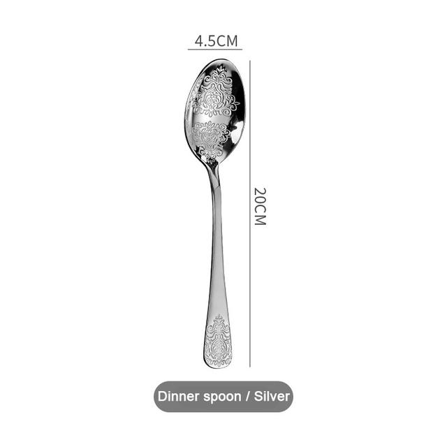 Stainless Steel Cutlery Set Portable Dinnerware Set Tableware Knife Fork Spoons Set Kitchen Utensils Sets Gift 1/2/4/8/16/24pcs