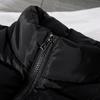 Men Waistcoat Stand Collar Sleeveless Vest Coat with Pockets Zipper Closure Warm Comfortable