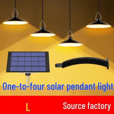 Lampada a Sospensione Solare a LED da Esterno Qianrun, Impermeabile & a Risparmio Energetico, Sensibile alla Luce, Design Uno-a-Quattro