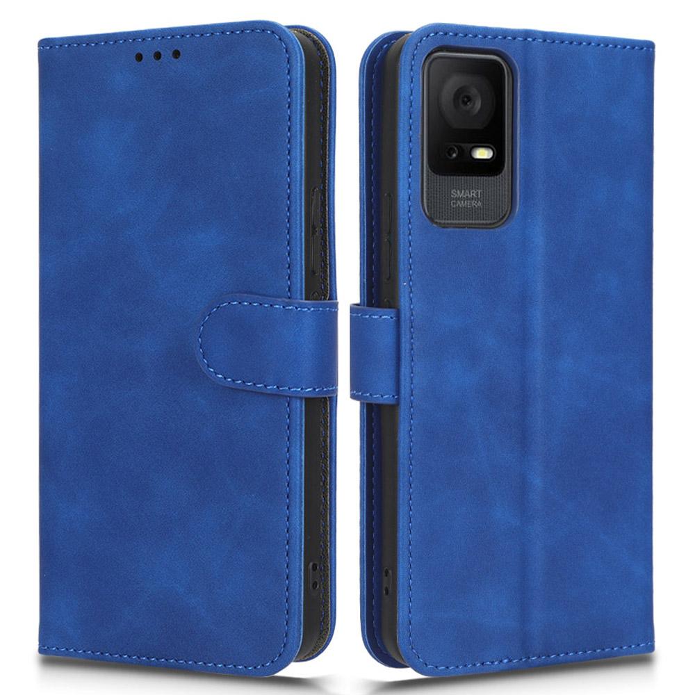 For TCL 408 TPU+PU Leather Phone Case Stand Wallet Shockproof Phone Cover