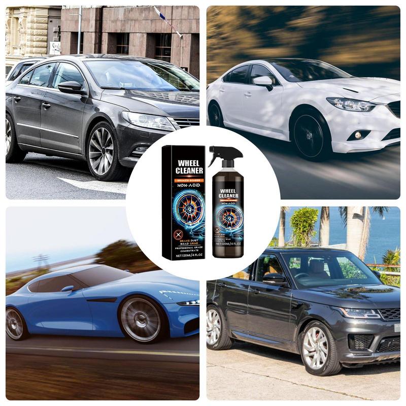 Wheel And Tire Cleaner Car Rim And Wheel Cleaner Spray Car Detailing No Scrub Solution Powerful Tire Shine Car Wash Wheel