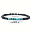 Men's Natural Stone Beaded Bracelet, Colorful Emperor Stone, Tiger Eye, Malachite Bracelet, Bohemian Style Minimalist Arm Jewelry
